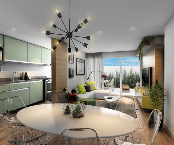 Apartamento à venda na Tijuca com 62,88,  2 quartos 