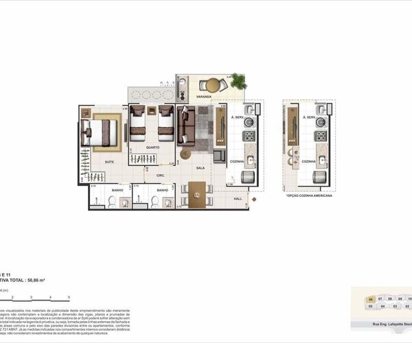 Apartamento à venda na Vila da Penha com 54,51 m² - 2 quartos