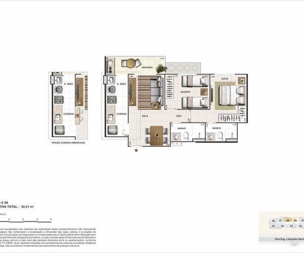 Apartamento à venda na Vila da Penha com 54,51 m² - 2 quartos