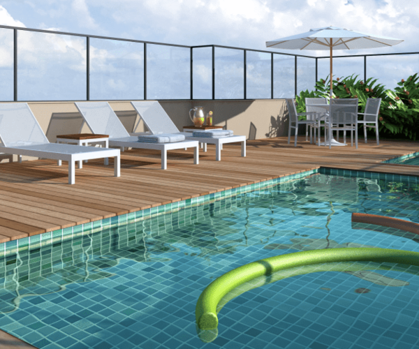 Apartamento à venda na Barrada da Tijuca com 44,48 m² - 2 quartos