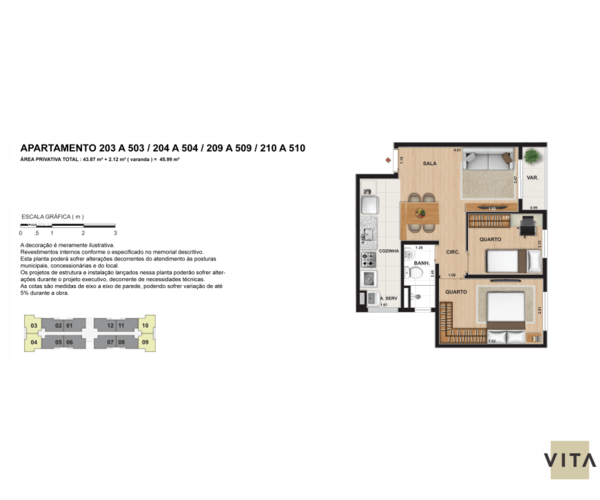 Apartamento à venda em Vargem Grande com 43 m² - 2 quartos