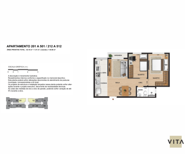 Apartamento à venda em Vargem Grande com 43 m² - 2 quartos