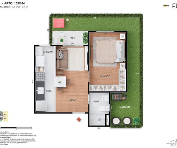 Apartamento à venda em Irajá com 30,08 m² - 1 quarto