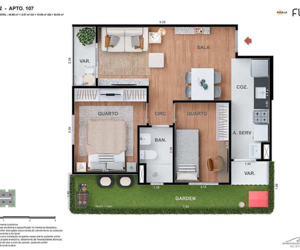 Apartamento à venda em Irajá com 30,08 m² - 1 quarto