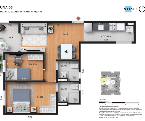 Apartamento à venda em Todos os Santos com 43,83 m² - 2 quartos