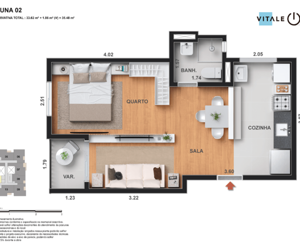 Apartamento à venda em Todos os Santos com 43,83 m² - 2 quartos
