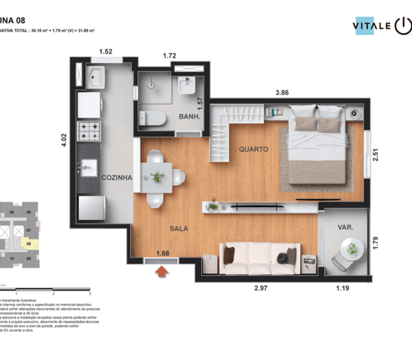 Apartamento à venda em Todos os Santos com 43,83 m² - 2 quartos