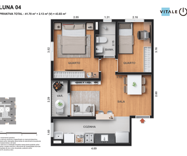 Apartamento à venda em Todos os Santos com 43,83 m² - 2 quartos