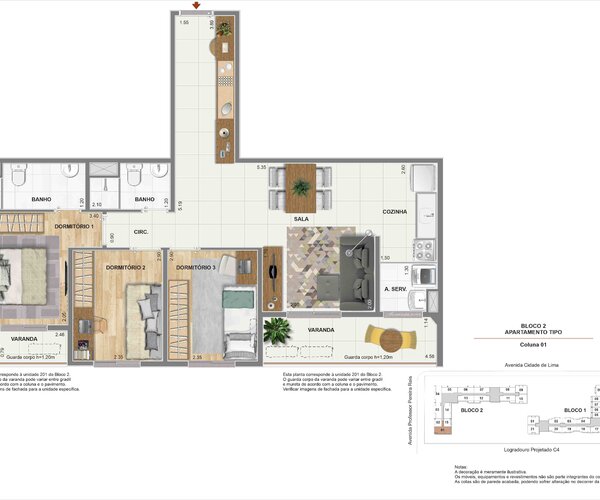 Apartamento à venda em Santo Cristo com 32 m² - 1 quarto