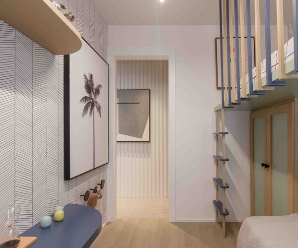 Apartamento à venda em Santo Cristo com 32 m² - 1 quarto