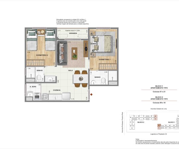 Apartamento à venda em Santo Cristo com 75 m² - 3 quarto