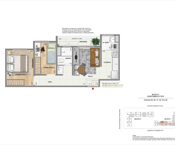 Apartamento à venda em Santo Cristo com 75 m² - 3 quarto