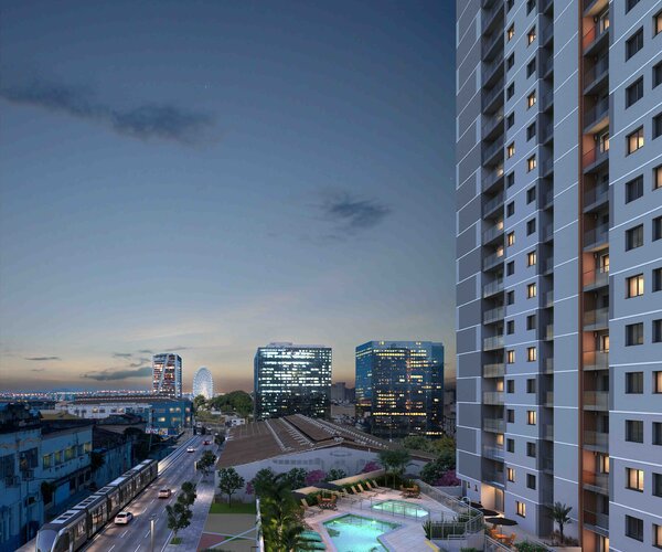 Apartamento à venda em Santo Cristo com 69,76 m² - 2 quarto