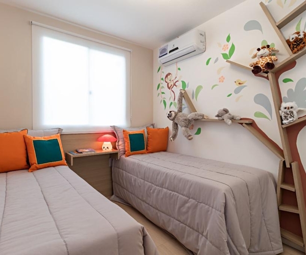 Apartamento à venda em Curicica com 45 m², 2 quartos 