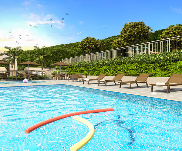 Apartamento à venda em Curicica com 45 m², 2 quartos 