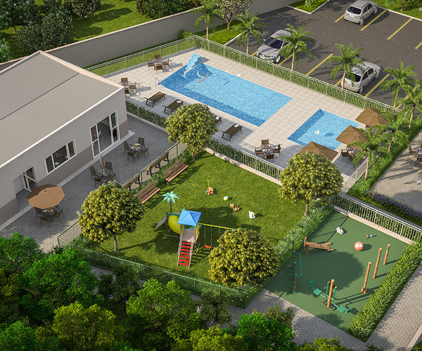 Apartamento à venda em Curicica com 45 m², 2 quartos 