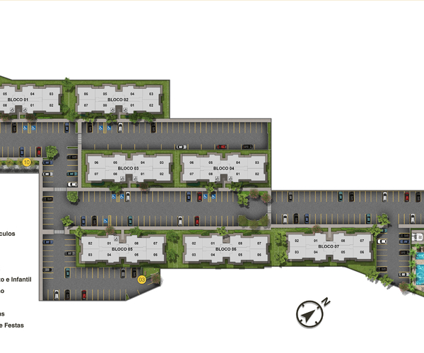 Apartamento à venda em Curicica com 45 m², 2 quartos 