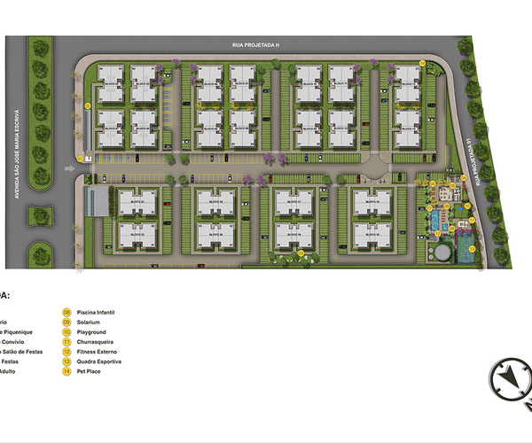 Apartamento à venda em Itanhangá com 43 m²,  2 quartos 