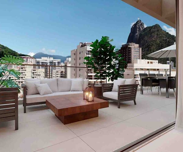 Apartamento à venda em Botafogo com 219,39 m² -  Cobertura Dubplex + 4 quartos