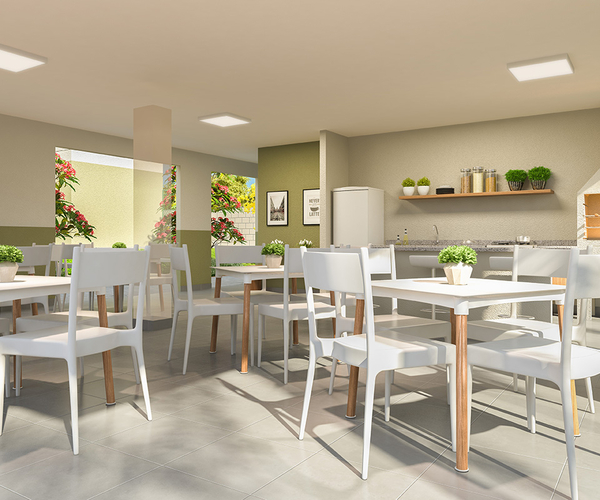 Apartamento à venda em Belford Roxo com 41 m²,  2 quartos 