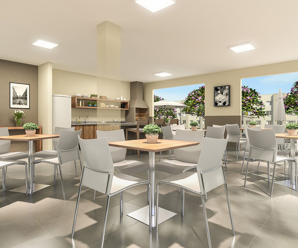 Apartamento à venda em Campo Grande com 41 m²,  2 quartos 