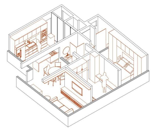 Apartamento à venda com 68 m² - 2 quartos