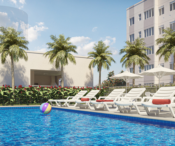 Apartamento à venda em Campo Grande com 41 m²,  2 quartos 