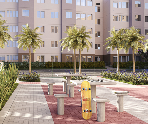 Apartamento à venda em Campo Grande com 41 m²,  2 quartos 