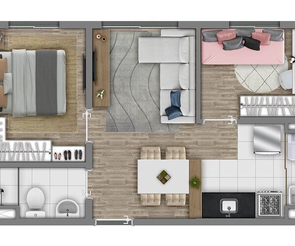 Apartamento à venda em Itaquera com 37 m² - 2 quartos