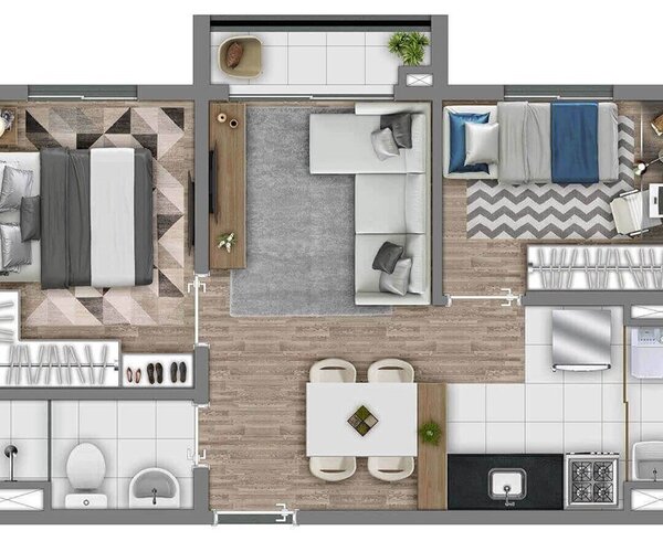 Apartamento à venda em Itaquera com 37 m² - 2 quartos