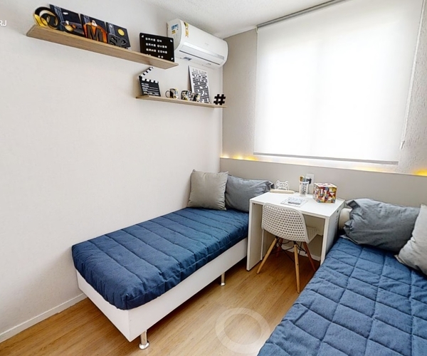 Apartamento à venda em Santa Cruz com 41 m²,  2 quartos 