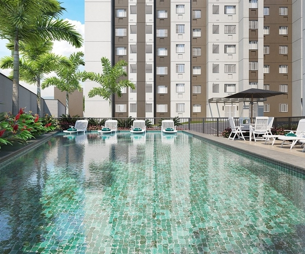 Apartamento à venda em São Cristovão com 42,66 m²,  2 quartos 