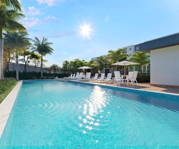 Apartamento à venda em Guaratiba com 42,30 m²,  2 quartos 