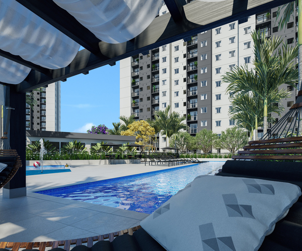 Apartamento à venda em Jacarepaguá com 44,90 m²,  2 quartos 