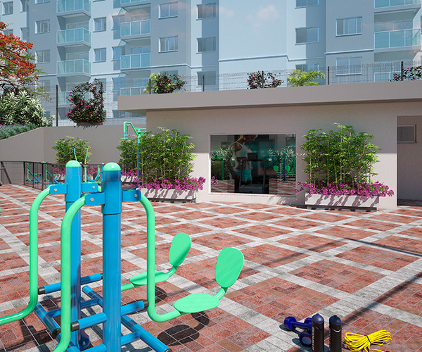 Apartamento à venda no Pechincha com 48 m², 2 quartos