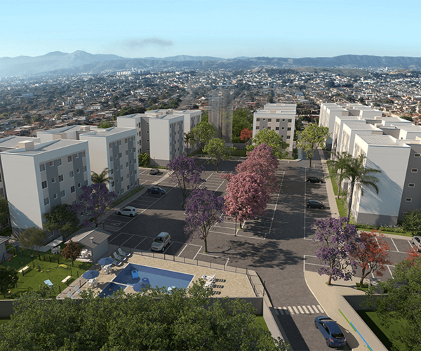 Apartamento à venda em Campo Grande com 43,94 m²,  2 quartos 