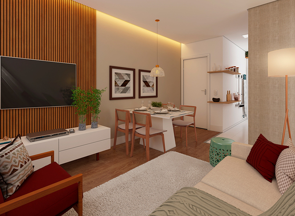 Apartamento à venda em Brás de Pina com 40,54 m²,  2 quartos 