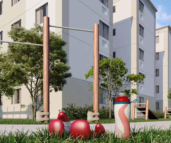 Apartamento à venda em Guaratiba com 40,54 m²,  2 quartos 