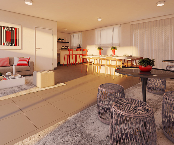 Apartamento à venda em Guaratiba com 40,54 m²,  2 quartos 