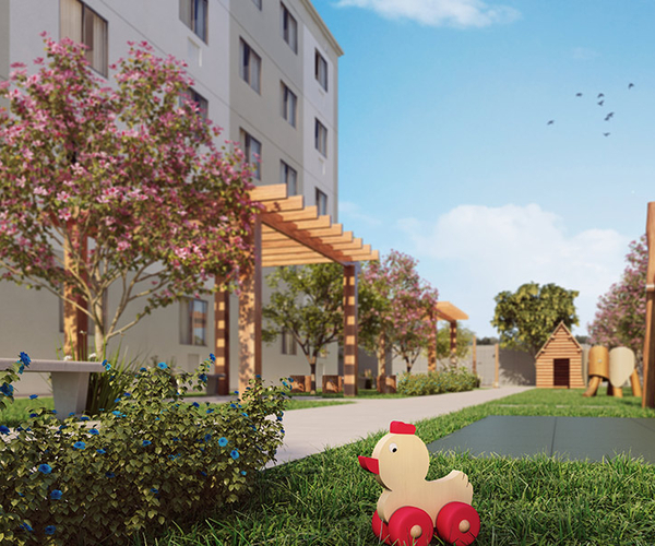 Apartamento à venda em Guaratiba com 40,54 m²,  2 quartos 