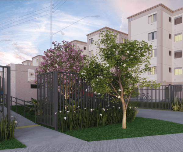 Apartamento à venda em Santíssimo com 40,54 m²,  2 quartos 