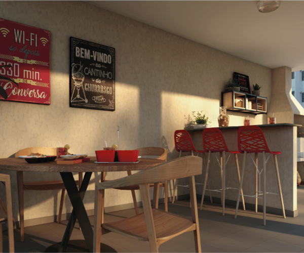 Apartamento à venda em Vargem Pequena com 43,25 m²,  2 quartos 