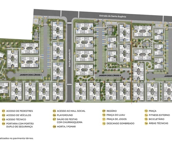Apartamento à venda em Paciência com 40,54 m²,  2 quartos 