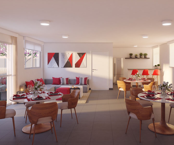 Apartamento à venda em Paciência com 40,54 m²,  2 quartos 