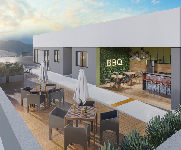 Apartamento em São Cristóvão com 61,40 m², 2 quartos 