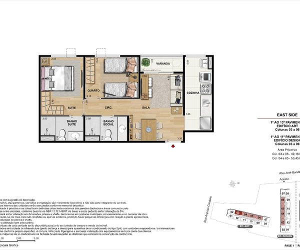 Apartamento à venda no Méier com 55,30 m² - 2 quartos