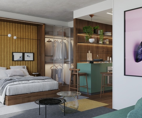 Apartamento à venda no Centro com 34,25 m² - 1 quartos