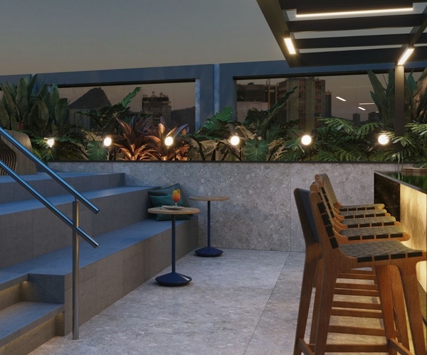 Apartamento à venda no Centro com 34,25 m² - 1 quartos