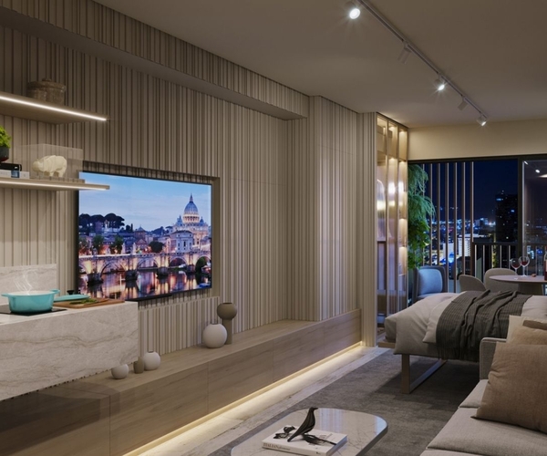 Apartamento à venda no Centro com 34,25 m² - 1 quartos