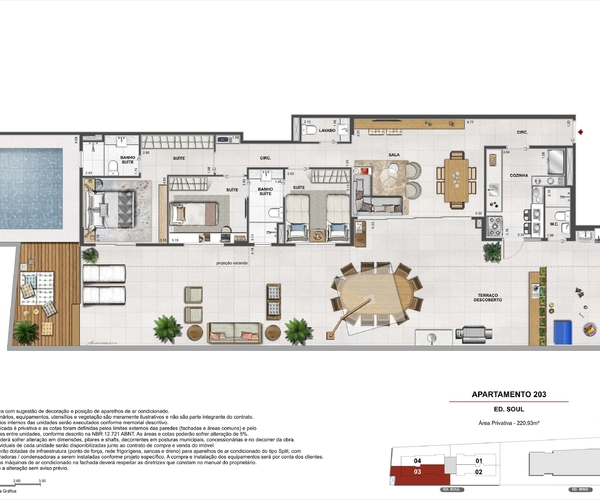 Apartamento à venda em Botafogo com 82,83 m² - 2 quartos